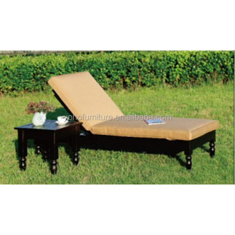 Outdoor garden extrude aluminum patio lounge chairse KD poolside beach sun lounger chair