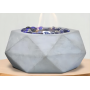 YOHO Indooe Ethanol Table Top Fire pit bio ethanol burner fireplace Indoor easy carry warming Fire Pit with glass cover