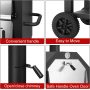 YOHO High Quality Charcoal Burning Pizza oven Big Round Table Top Stovetop Movable Multi-functional Wood Fired Pizza Oven