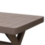Outdoor Garden Patio rectangular plastic resin dining table