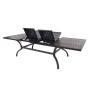 Outdoor Indoor Cast Aluminum Luxury Dining Table Streaching garden extend dining  table