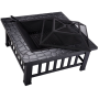 Outdoor garden patio backyard heavy metal steel wood burning fire pits