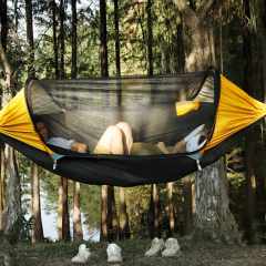 Garden  Hammock 210T Polyester Fabric Hamaca con Mosquitero Lightweight Camping Hanging Portable hammock