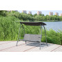 In stock Steel  Outdoor Swing  With Canopy Patio Swing 3 Person And Hanging Swing Chair