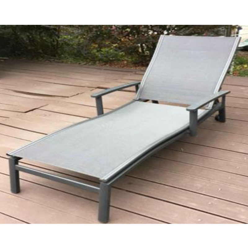 Modern Aluminium frame pool beach sun lounger