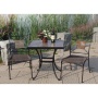 Patio garden yard use 66cm Square Table with Ceramic Tile Top and 2 side chair mosaic style furniture