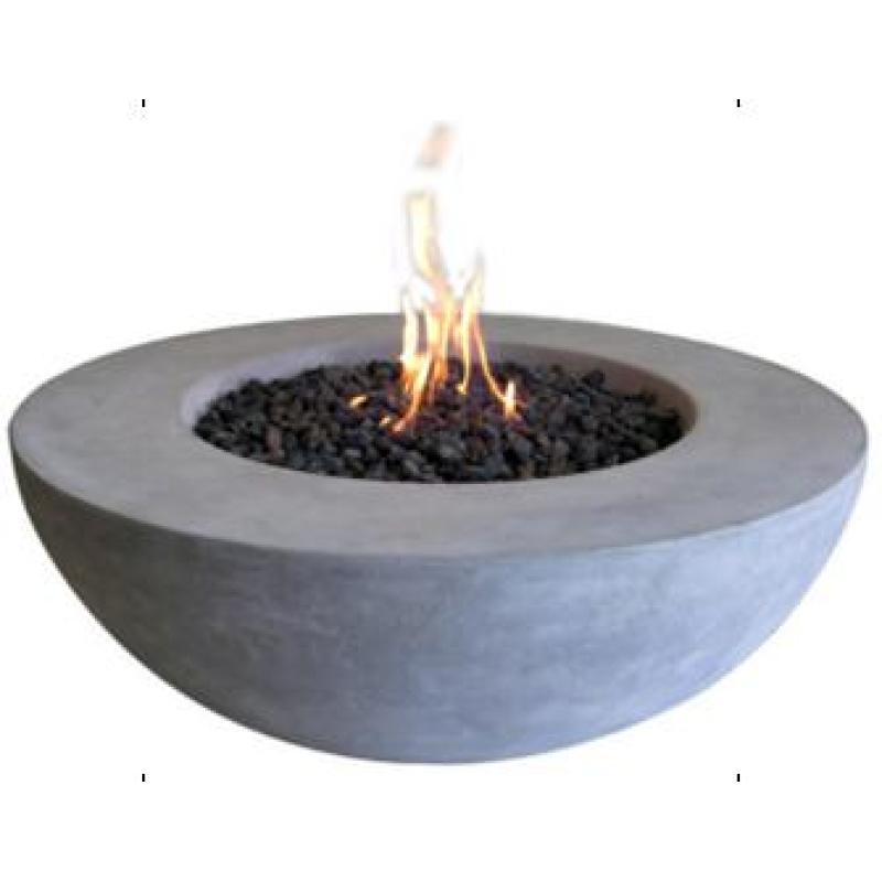 Yoho Garden Set 36in Square Concrete outdoor gas fire pit Coffee Propane Table For Garden