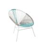 PE Rattan/Wicker Hand weave Acapulco Chair Outdoor, All-Weather Patio Egg Chair,Colorful Acapulco Accent Chair