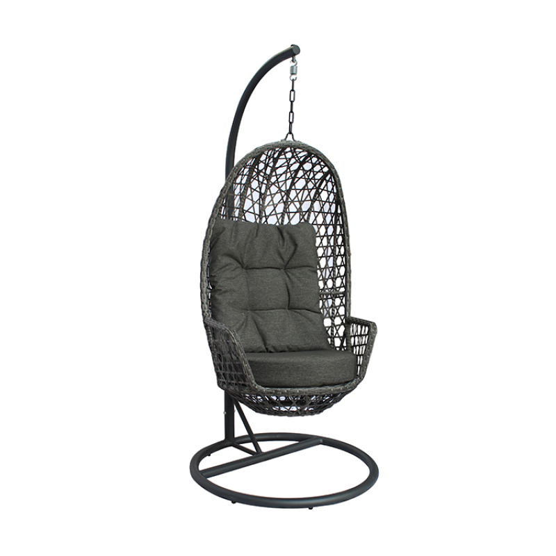 Manufacturers Direct Sale Rattan Patio Chair Hanging Egg Chair Single Seat Swing Chair