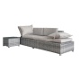 Outdoor All weather faux rattan sofa set Luxury Modern wricker rattan chair Patio benches with table