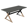 Modern Dining Table For Hotel Patio Garden Outdoor Use Rectangle Aluminum Dinning Table