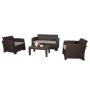 Outdoor seat plastic rattan sofa set cheap short delivery time sofa furniture
