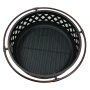 Outdoor Grill Smoker Round Bowl BBQ Fire Pit Burning Customized Garden Backyard Fire Bowl with poker rain cover place lids