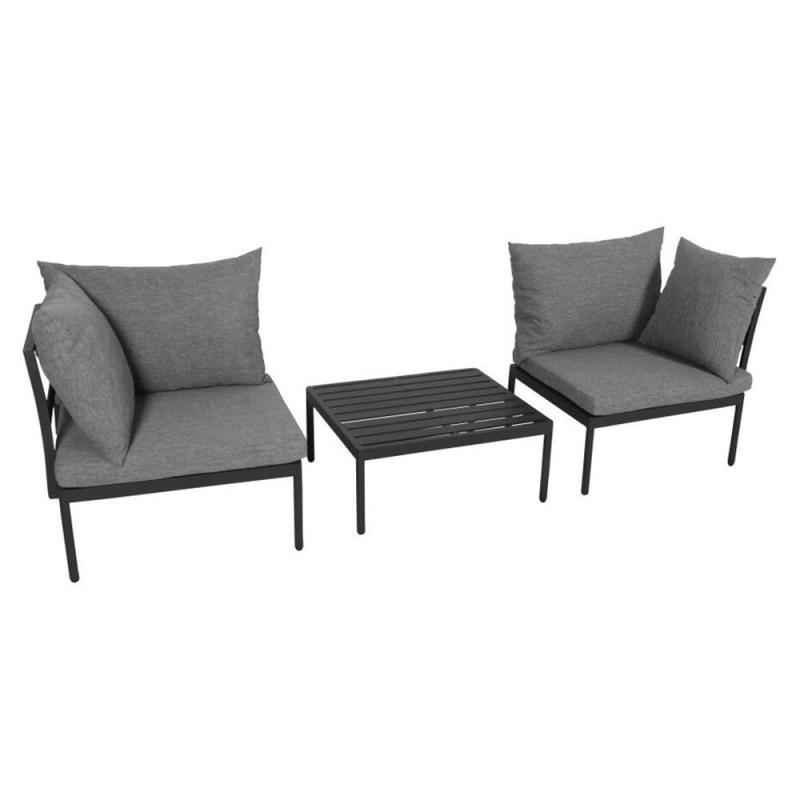 Aluminum frame garden lounger sofa Garden Furniture Outdoor 4PC Multi-function Furniture metal sofa Sets