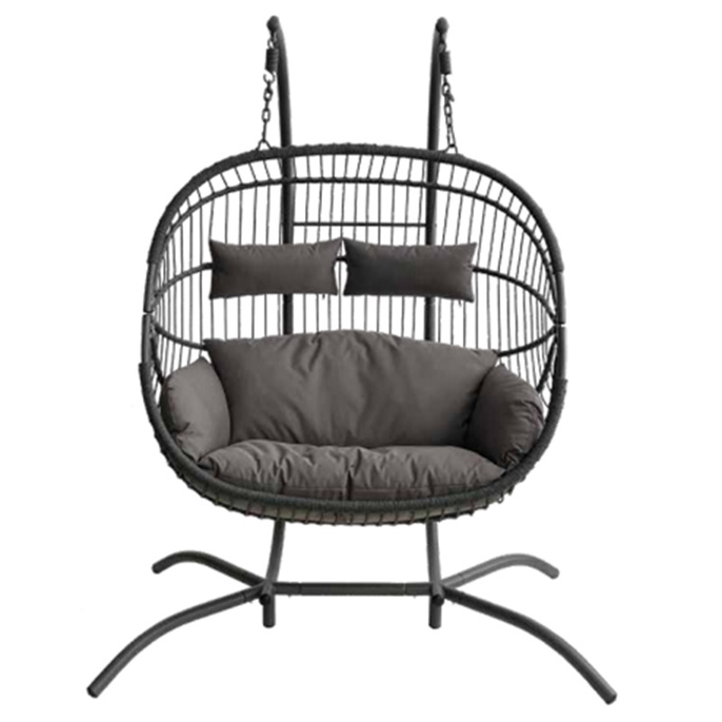 Yoho Hot Sale High Quality hanging patio swing chair outdoor Garden Swing chair kids hanging egg chair with stand