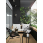 Outdoor Garden Leisure Steel frame Rattan bistro Acapulco Chair Egg Shaped Wicker nest Chair