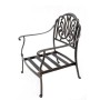 High Quality Outdoor Furniture Cast Aluminum Single Sofa Chair