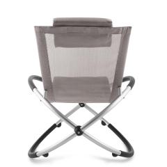Best Selling Outdoor  steel frame rocking chair folding rocking  swivel outdoor  chair