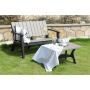 All weather Wooden Looking Plastic Patio Furniture Set Design for  Garden Furniture