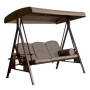 Outdoor patio swing chair hanging garden swing chairs set three seat metal swing for adult