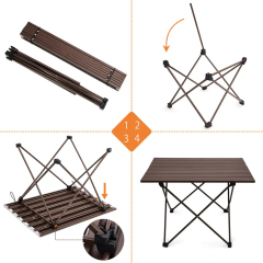 YOHO Picnik Portable Lightweight Aluminum Outdoor Folding Table Camp Picnic hiking camping Table with high quality