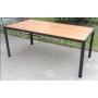 Modern Style  Plastic White Table Wooden Table For Dining Outdoor Garden Table