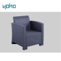 Outdoor injection full PP plastic sofa set online sell patio 4pcs sofa garden sofa set in rattan looking