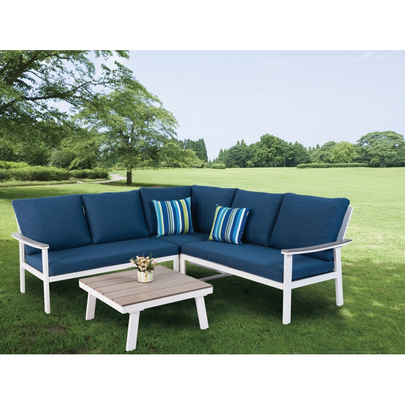 Outdoor simple sofa setAluminum Frame Garden Furniture metal sofa leisure chair