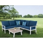 Outdoor simple sofa setAluminum Frame Garden Furniture metal sofa leisure chair