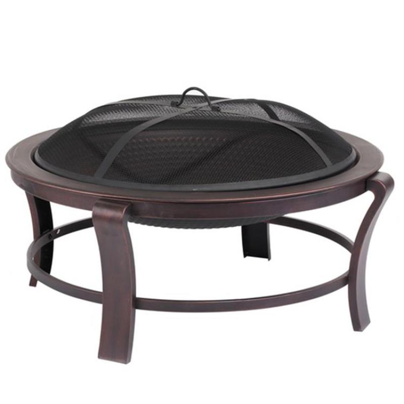 Yoho Charcoal BBQ Grill Outdoor Fire Pit Furniture Portable Square Metal Steel Fire Pit