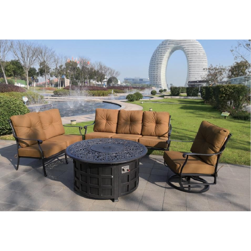 Modern Design Outdoor 5 year guarantee leisure Swivel chair Patio Furniture Garden Personal Chair Metal