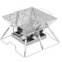 Bbq Grill Charcoal Outdoor Folding Portable BBQ Grill with Stainless Steel Korean Style