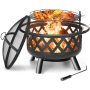 Customize Wood Burning Fire Pit Log Store Fire Pit Table Cover Top BBQ Grill for Backyard Camping Picnic Stove