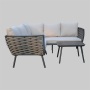 UV  resistance oval rattan sofa set outdoor OEM  plastic rattan sofa for garden