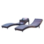 Outdoor Wicker Swimming Pool Sunbed Beach Sun Chaise Lounger For Garden And Pool