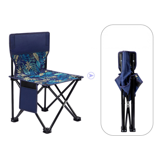 Foldable Portable Outdoor Stainless Steel Oxford Fish Chair Camping Chair