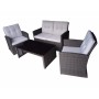 Outdoor seat plastic rattan sofa set cheap short delivery time sofa furniture