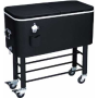 YOHO Hot Sale Metal Camping/Party cooler cart Beverage /beer/wine/drink cooler Ice Bucket with storage lid