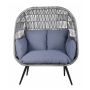 Nordic luxury Chair Wricker rattan egg Shaped Personality Eggshell Sofa Leisure Balcony Chair Outdoor Garden Furniture