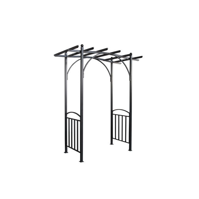 Popular Decorative Cast Iron Metal Steel Wrought Iron Arbors Outdoor Garden Arbor Trellis Arbours and Arches Optional Standing