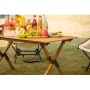 Outdoor  Garden Aluminum Folding Table Wood Folding Camping Table