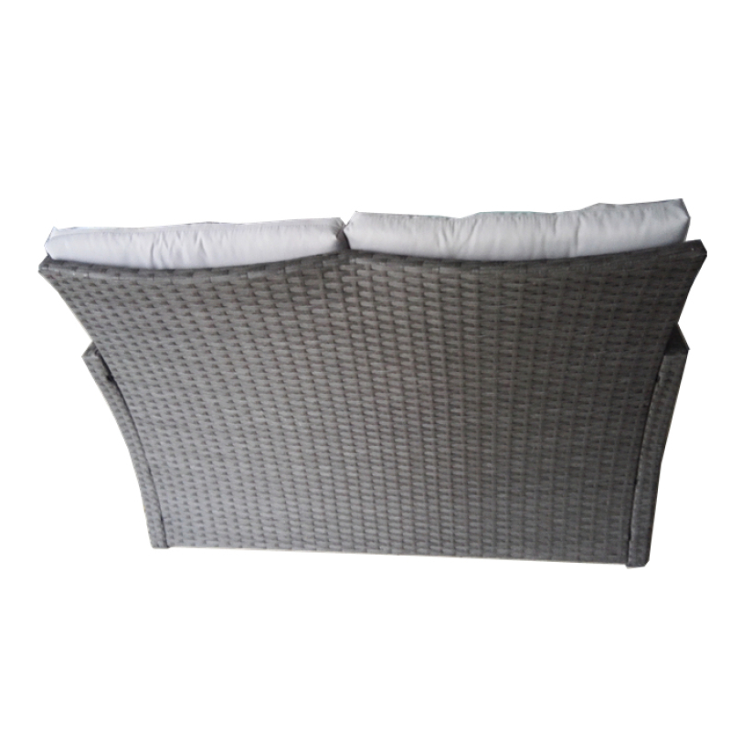 Yoho hot sale patio sofa set for garden oval rattan sofa patio modern rattan leather sofa