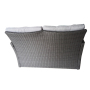 Yoho hot sale patio sofa set for garden oval rattan sofa patio modern rattan leather sofa