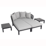 Multifunctional outdoor aluminum furniture design sofa manufacturers rope woved sofa bed furniture
