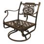 YOHO Luxury Cast Aluminum Garden Furniture Patio Loveseat /Swivel Chair Outdoor Furniture 5 years Lifespan KD Patio sofa set