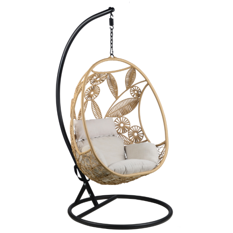 Yoho wholesale high quality Patio Outdoor rattan Swing Hanging Chair Seat Furniture Outdoor Patio Swing Chair