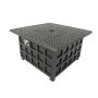 Wholesale ISO9001 CE outdoor gas table stainless gas fire pit square garden firepit table