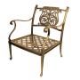 YOHO Luxury Cast Aluminum Garden Furniture Patio Loveseat /Swivel Chair Outdoor Furniture 5 years Lifespan KD Patio sofa set