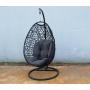 Outdoor ovaling wicker hanging swing egg chair