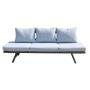 New Design Magic 3-in-1 design Daybed Outdoor Garden Aluminum Frame Furniture Multi-function Three Seat Sofa Set